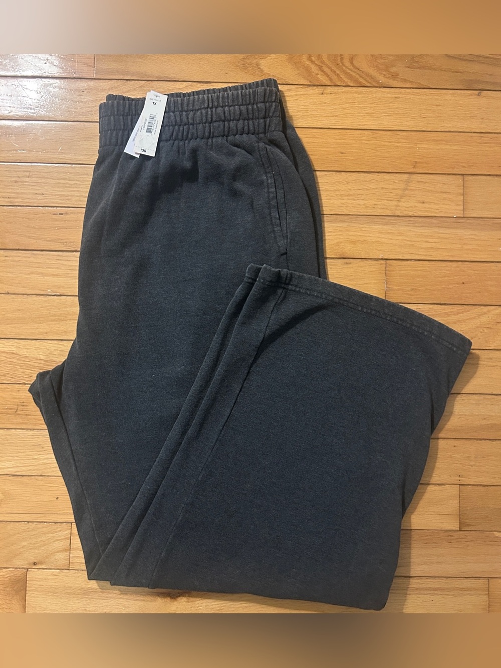 New Joe Fresh Women’s Comfy Relaxed Fit Gray Joggers/ Sweatpants • Plus Size 1X